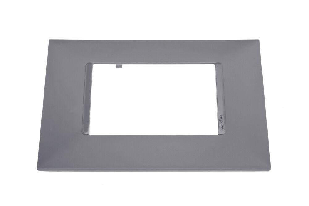 Placa Plus+ 3 Seções Cinza Pial