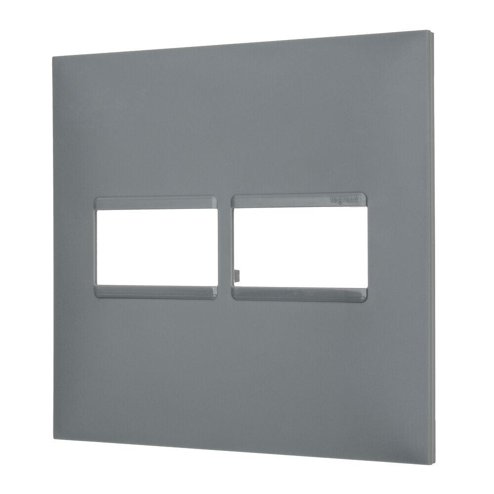 Placa Plus+ 2 Seções 4x4cm Cinza Pial