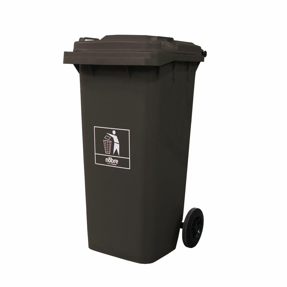 Lixeira Seletiva 120L Goedert Nobra Cinza c/Rodas