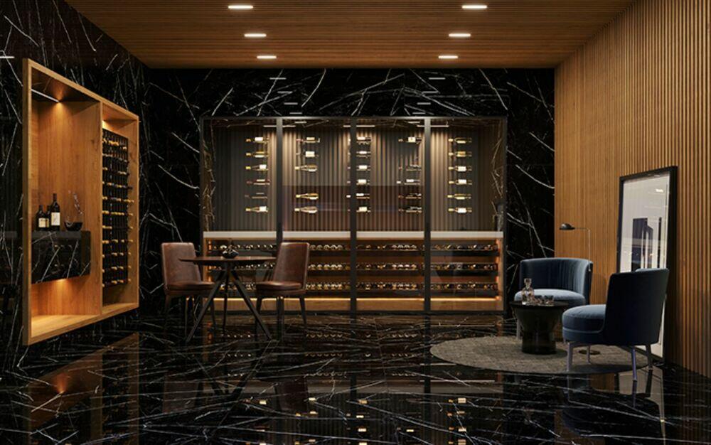 Porcelanato Polido Royal Black Retificado 90x90 Biancogres