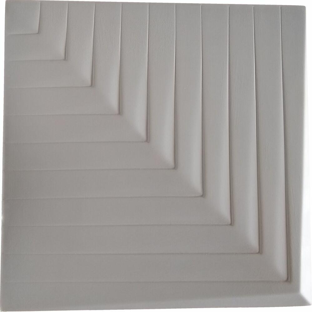 Revestimento Cimentício Suroh Parede Cemento 3D Bianco 40x40x2 Cimentíssimo
