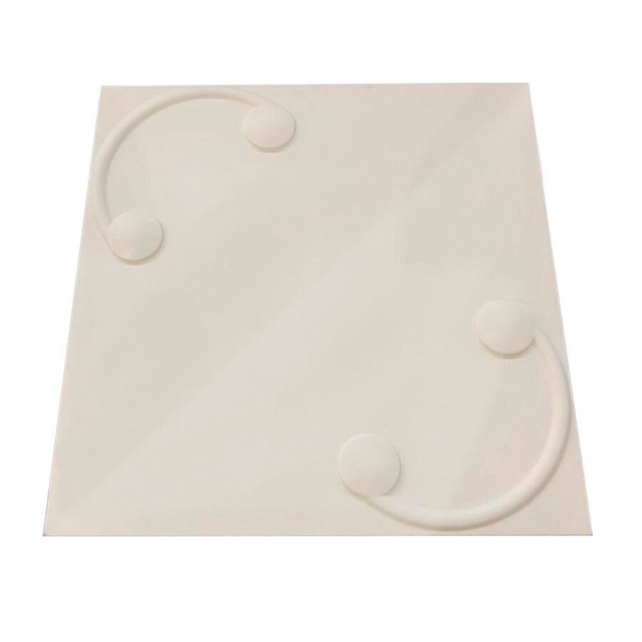 Revestimento Cimentício Primor Parede Cemento 3D Bianco 60x60x1,5 Cimentíssimo