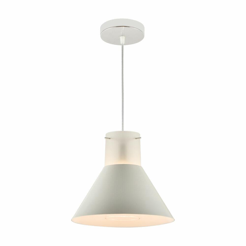 Pendente 1 Lâmpada Mykonos Branco Bronzearte
