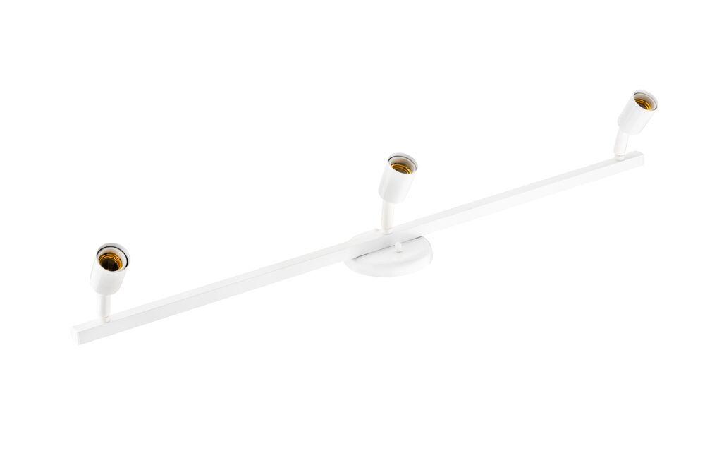Trilho 3 Lâmpadas Bali Branco Spot Line Vitralux