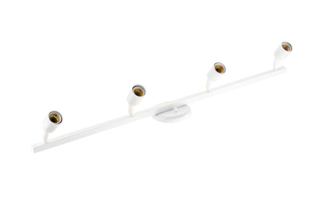 Trilho 4 Lâmpadas Bali Branco Spot Line Vitralux