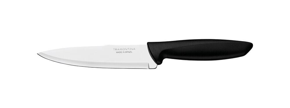 Faca Chef Plenus com Lâmina em Aço Inox e Cabo de Polipropileno Preto 7