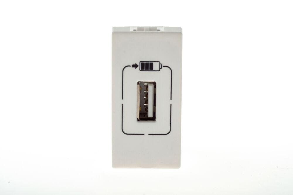Módulo USB Plus+ 1100MA 1M Branco Pial