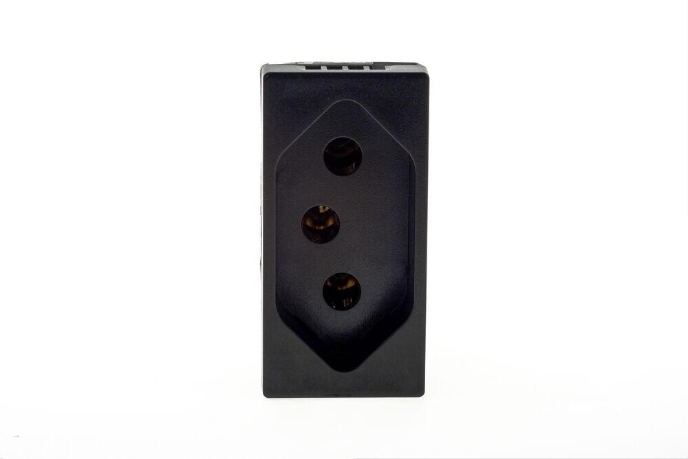 Módulo Tomada Pial Plus+ Preto 20A