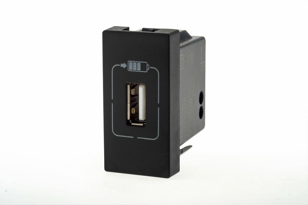 Módulo USB Plus+ 1100MA 1M Preto Pial