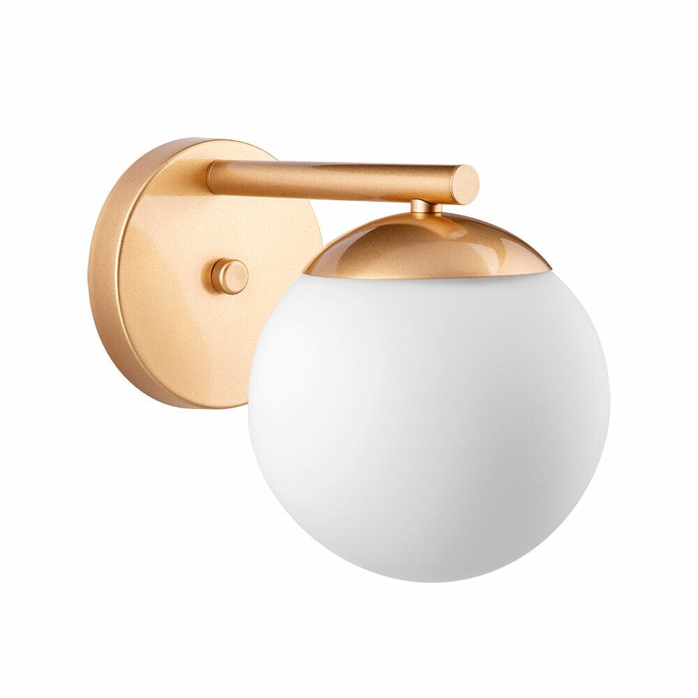Arandela Dreams E27 Bola 1 Lâmpada Dourado Bronzearte