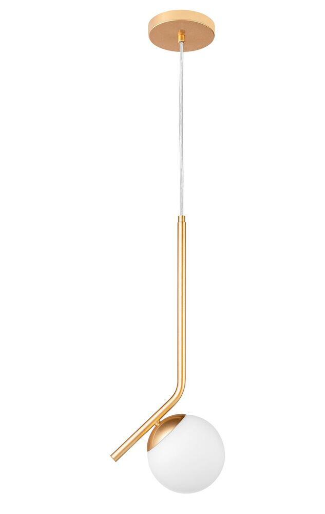Pendente 1 Lâmpada Dreams Curve E27 Dourado Bronzearte