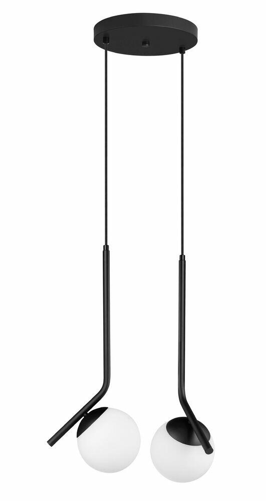 Pendente 2 Lâmpadas Dreams Curve E27 Preto Bronzearte