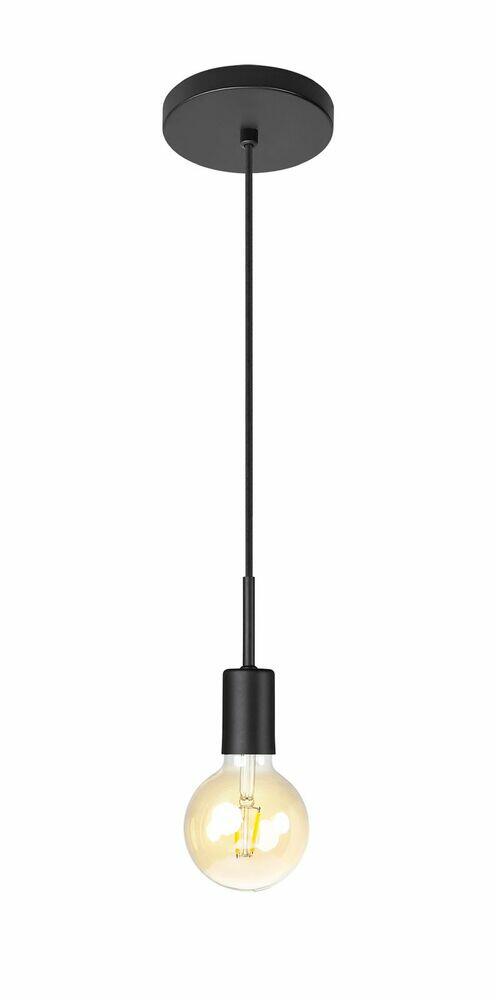 Pendente 1 Lâmpada E27 Preto Bronzearte