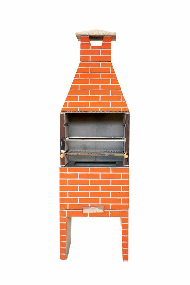 Churrasqueira Pré Moldada Tijolinho 65 cm  Vermelho Primus