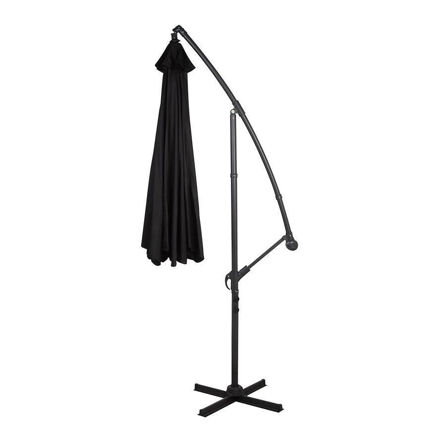 Ombrelone de Alumínio 3m Preto Fascino