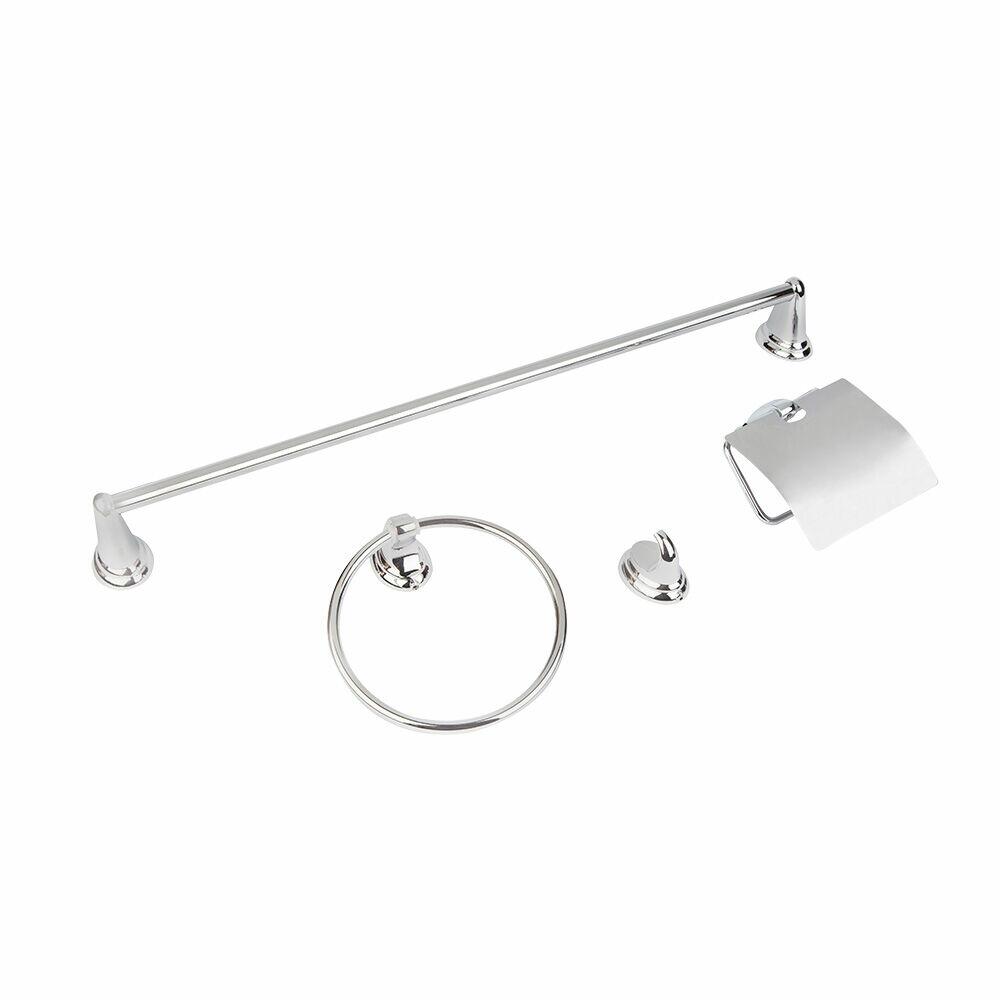 Kit Acessório Cromado 4 Peças Hidrofama
