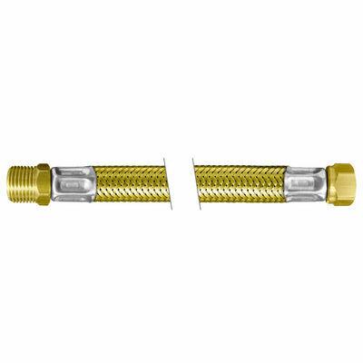 Ligação Flexível para gás 120cmx1/2'' Verde Amarelo Roco