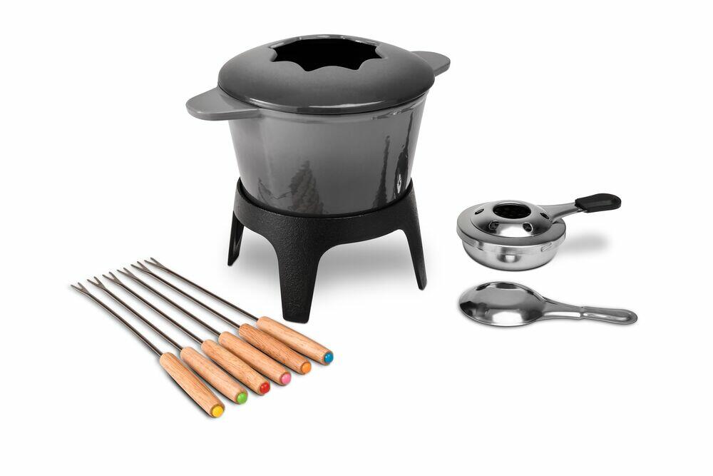 Jogo Fondue Sauté 10 Peças Preta Brinox