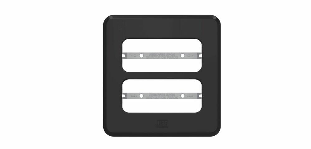 Placa Embutir 2P Miniplaca de Embutir Preto Weg