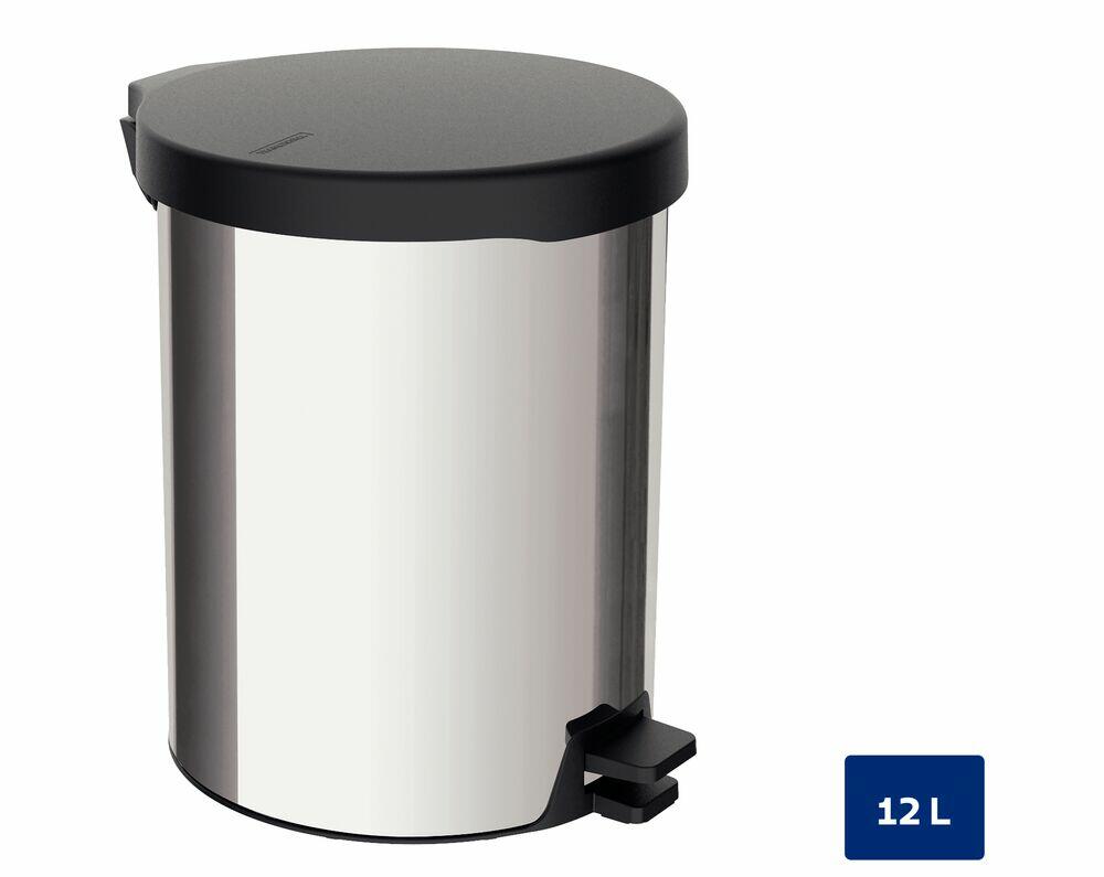Lixeira com Pedal New Inox Polido 12L Tramontina