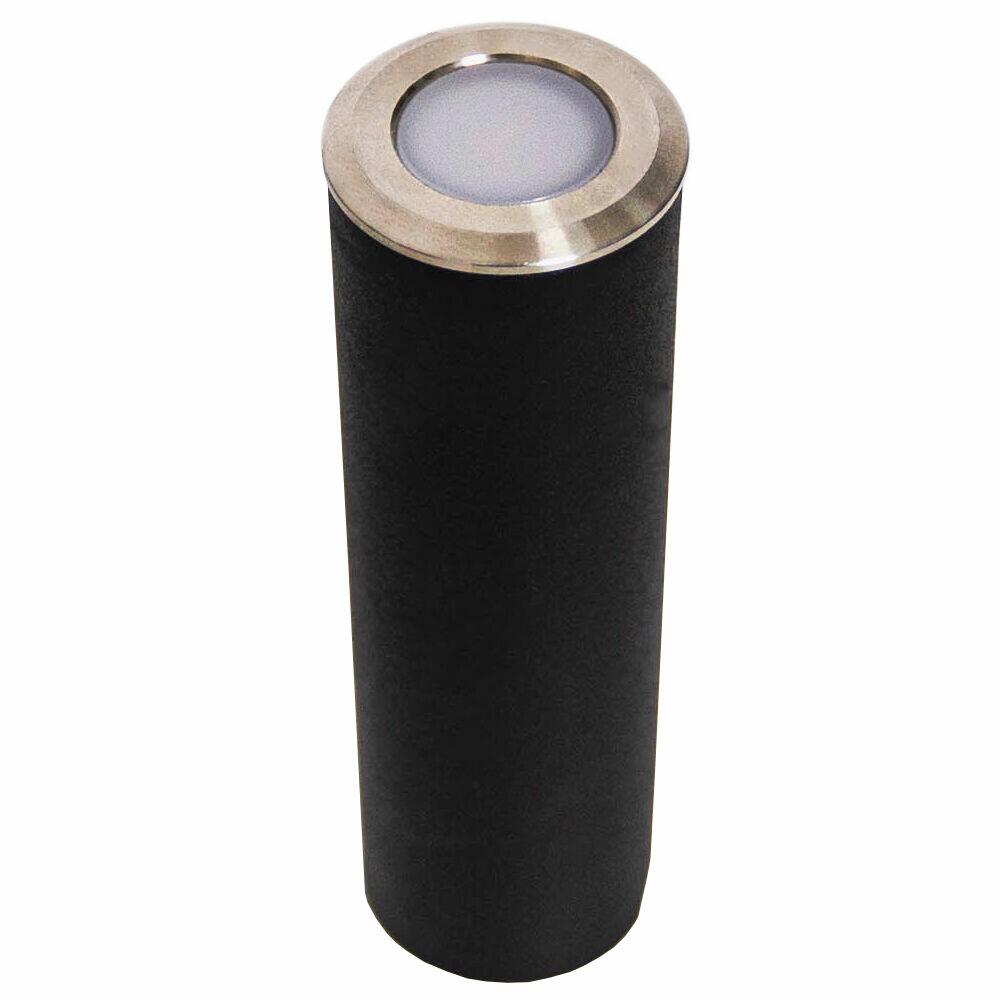 Balizador de Piso Led Embutir Lamp Light 3000k Preto Luz Amarela Bronzearte