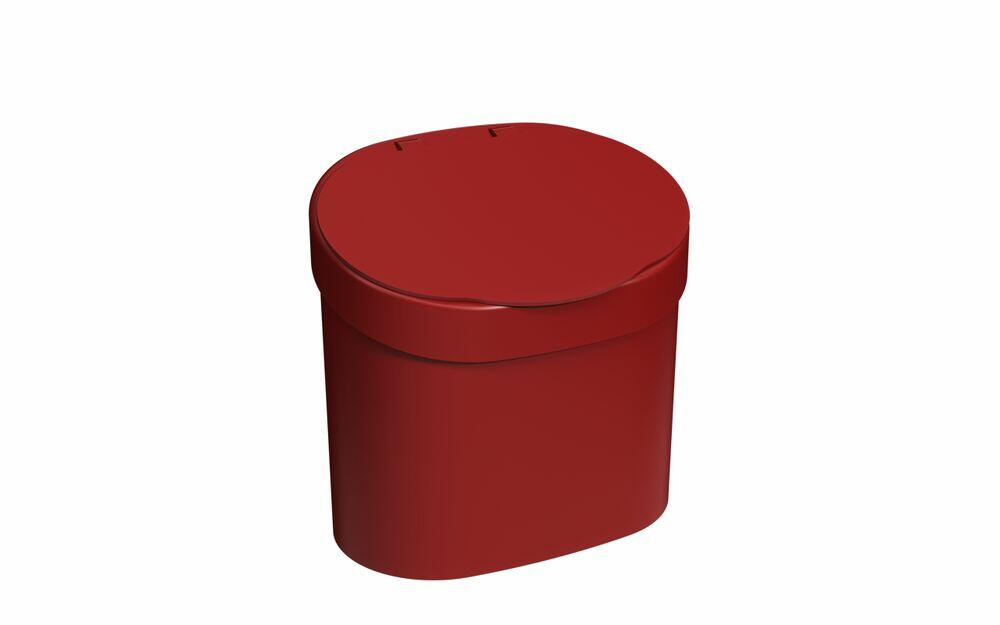 Lixeira para Pia Basic 4L Vermelho Bold Coza