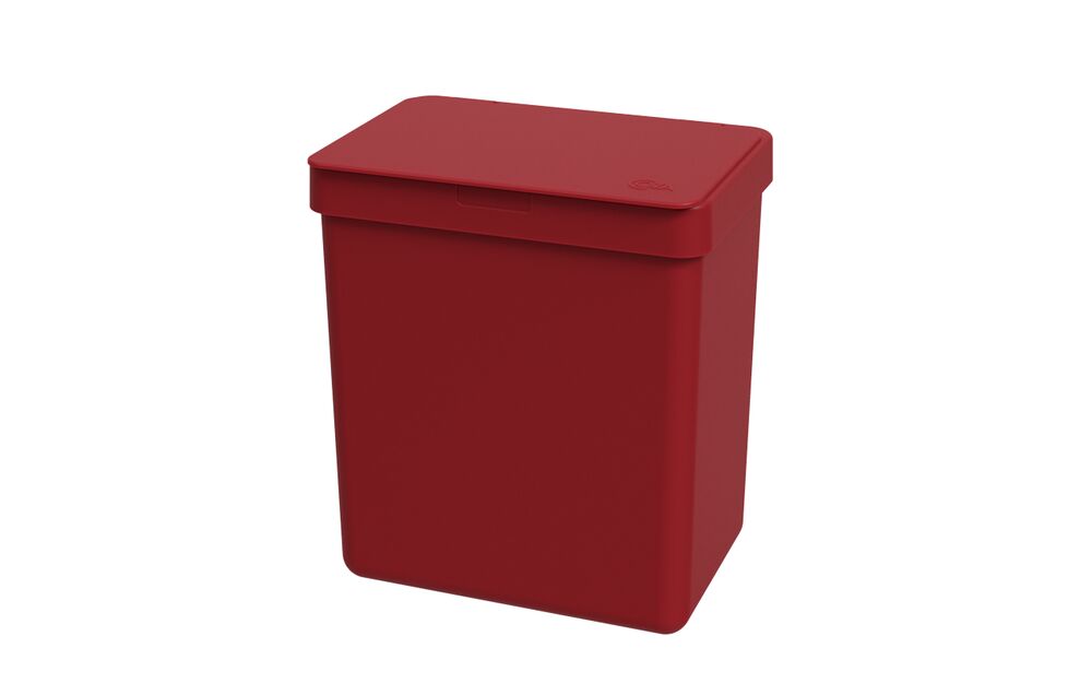 Lixeira para Pia Single 2,5L Bold Vermelho Coza