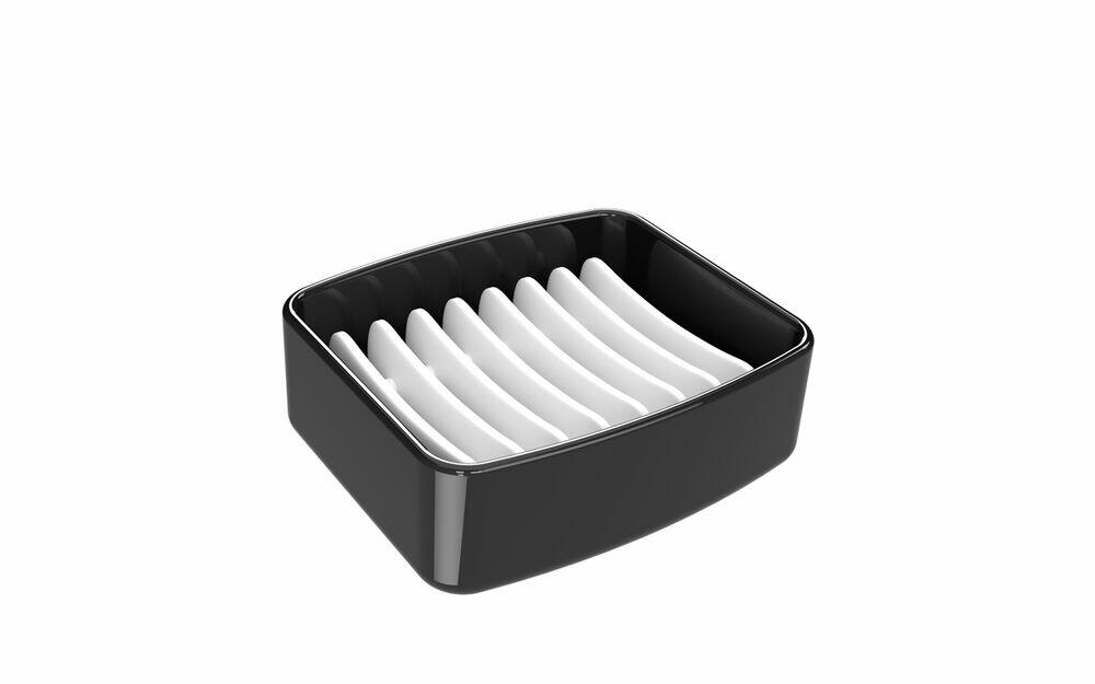 Saboneteira de mesa Splash Preta Coza