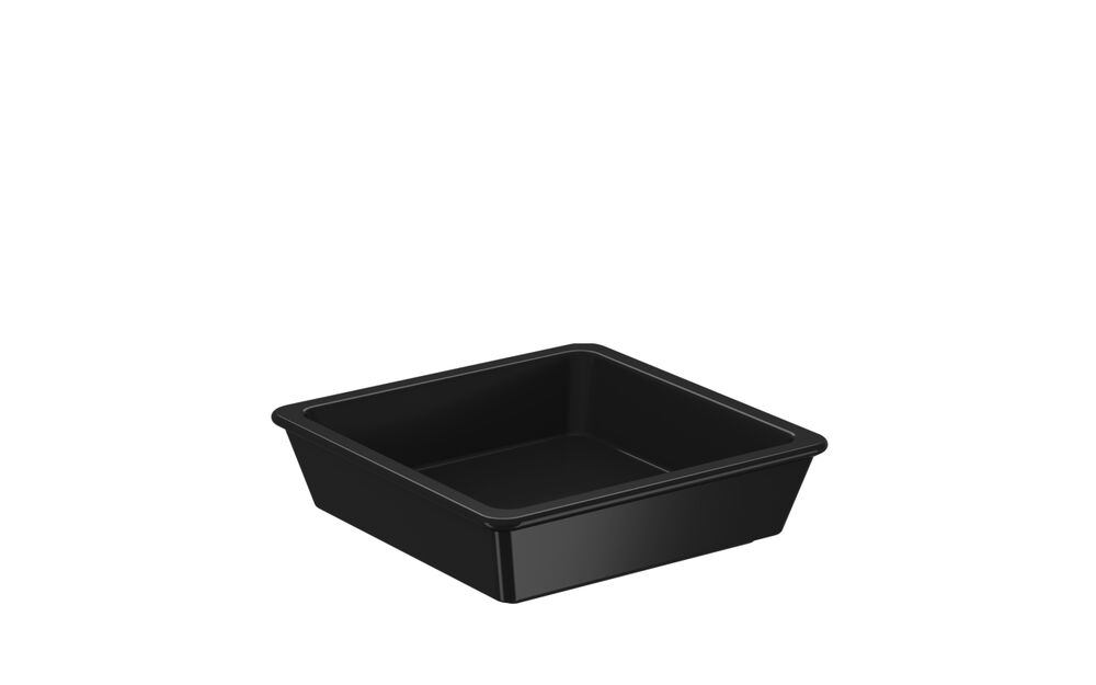 Molheira para Shoyu de plástico Uno 50ml Preto Coza