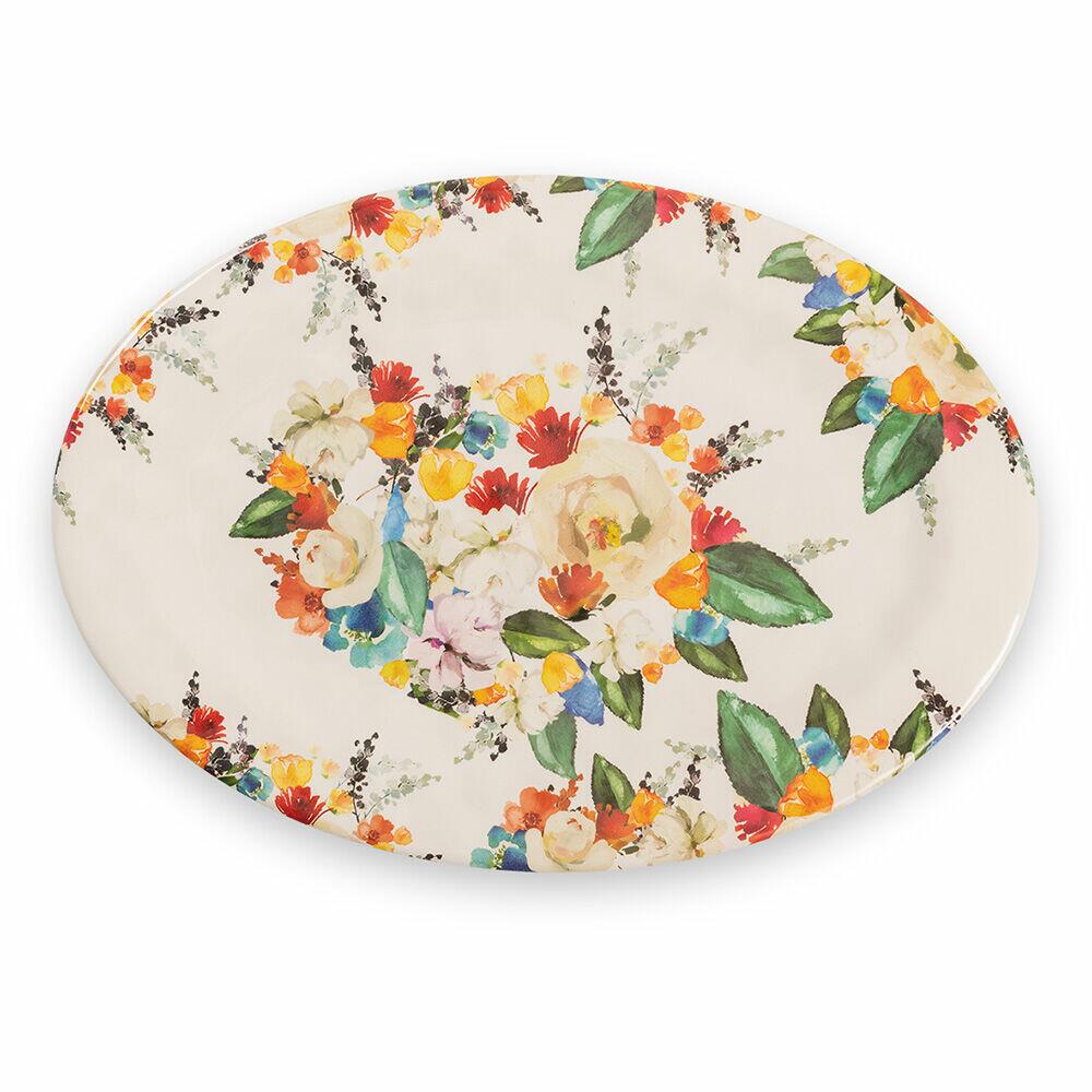 Prato Oval Raso Colmar 40,5 cm Colorido Brinox