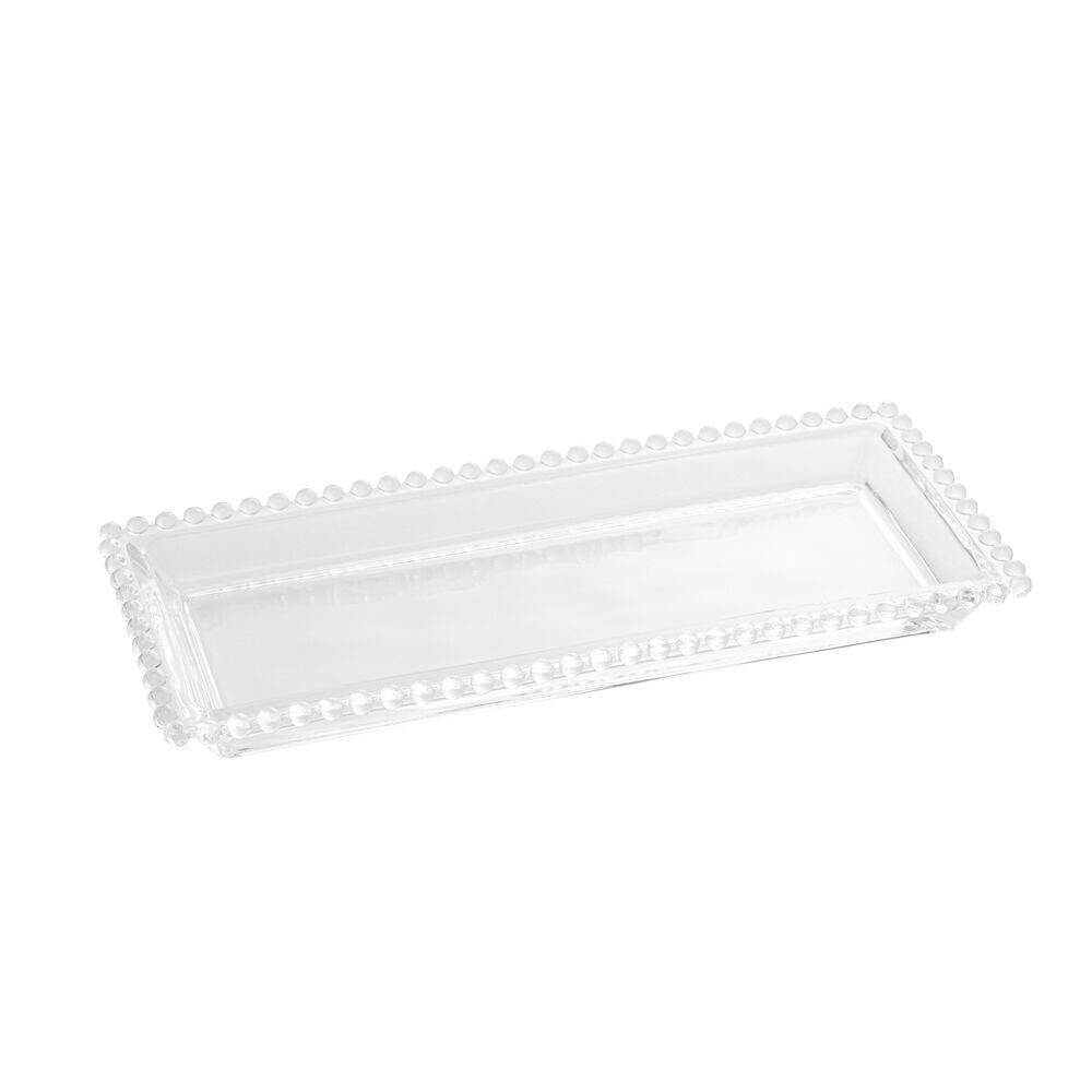 Travessa Pearl 30x13x3cm Transparente Rojemac