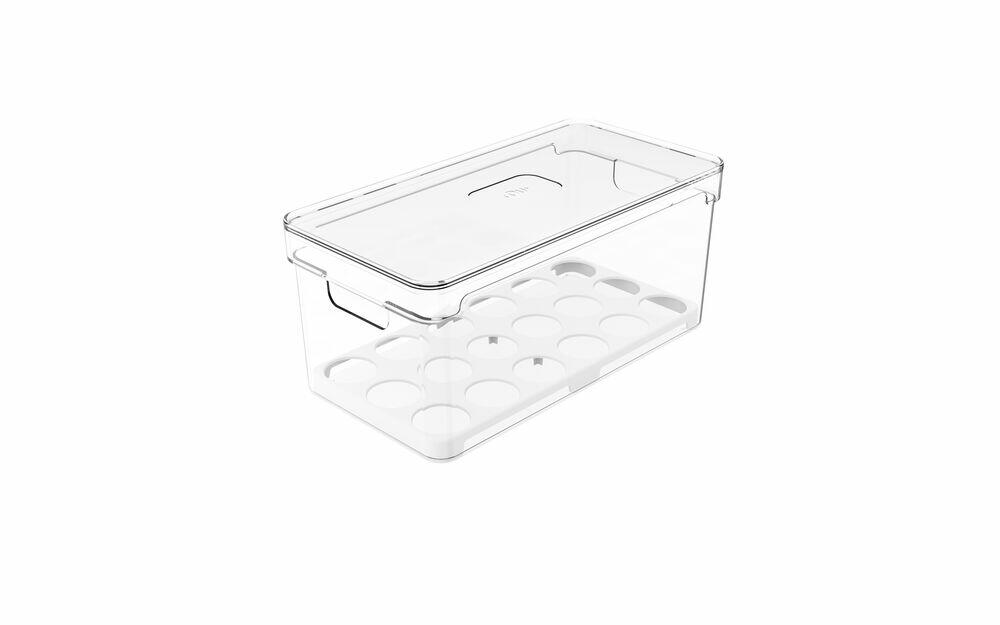 Porta Ovos 36 Unidades Life Fresh 30x15x13cm Transparente Martiplast