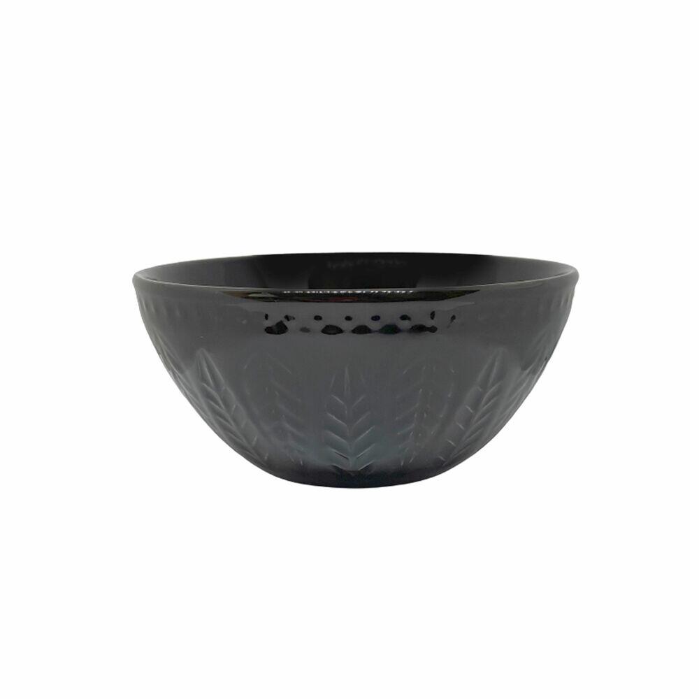 Bowl de Cerâmica Relieve 573ml Preto Yoi