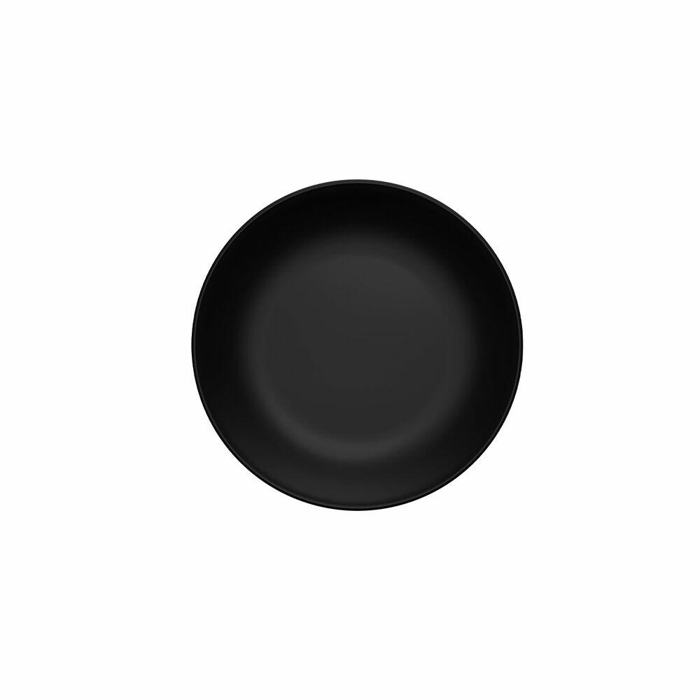 Prato Raso de Cerâmica Coupe Clean 27cm Preto Yoi