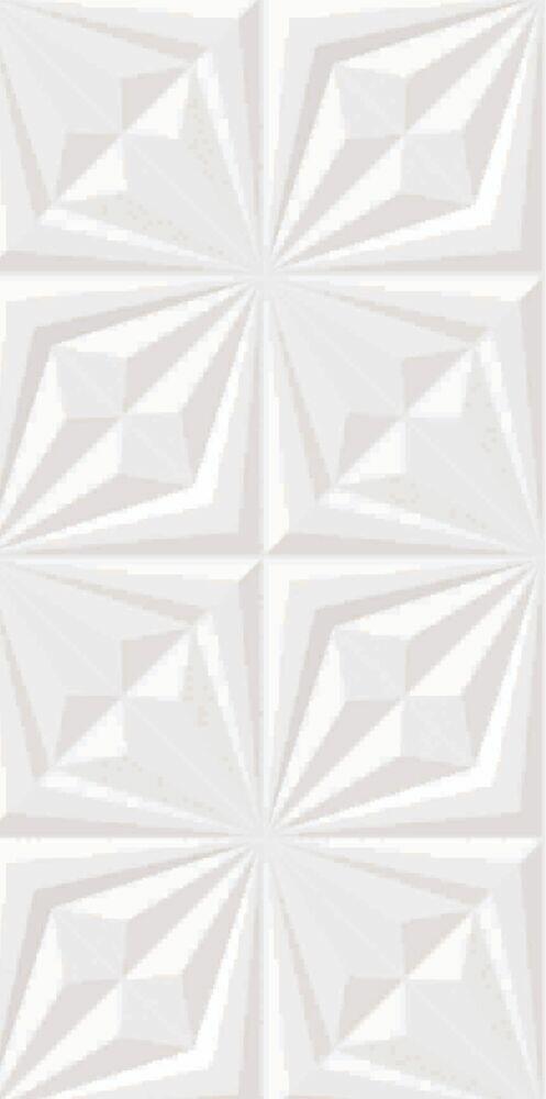 Revestimento Parede Decorative White Retificado Acetinado 45x91 Málaga