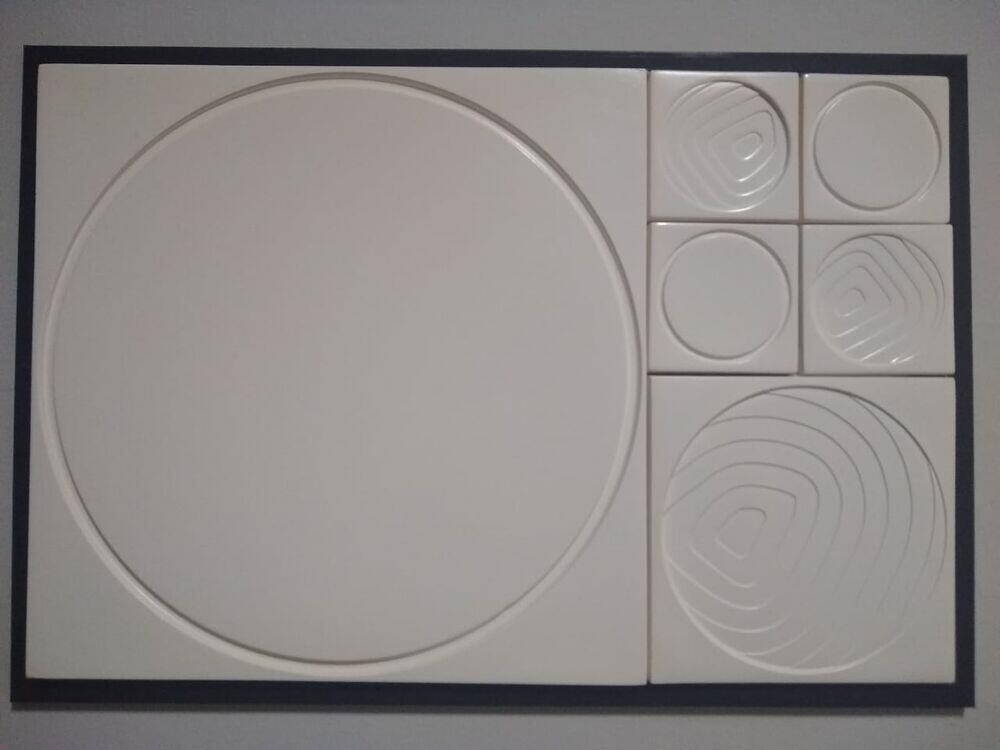 Revestimento Cimentício Anelli Parede Cemento 3D Bianco 20x20x2 Sem Relevo Cimentíssimo