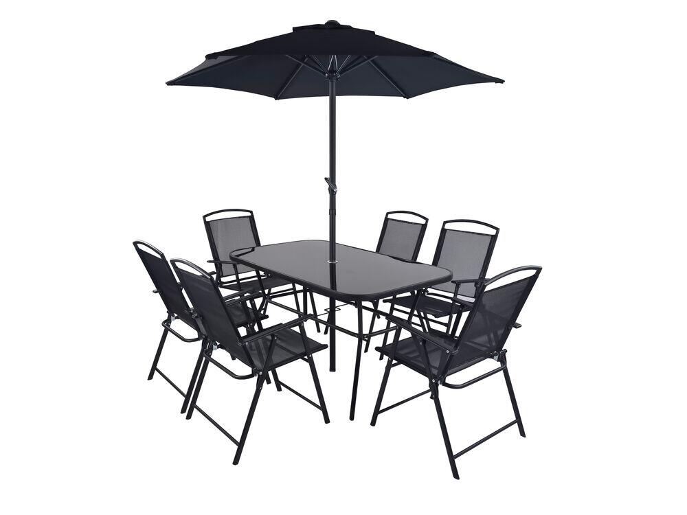 Conjunto de Jardim Caribe 8 Peças Aço Fascino