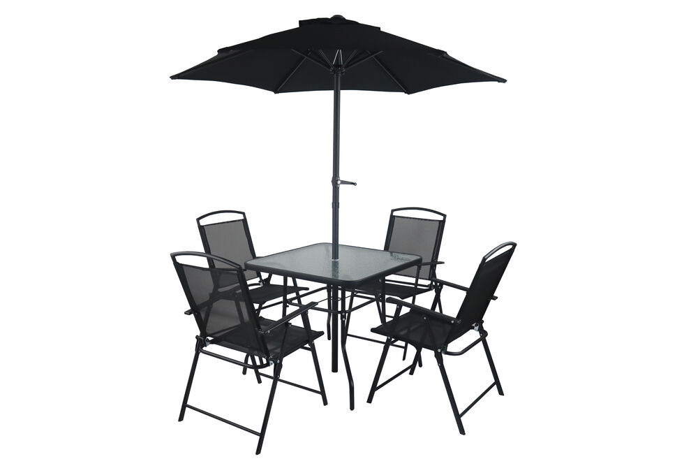 Conjunto de Jardim Atenas 6 Peças Preto Fascino