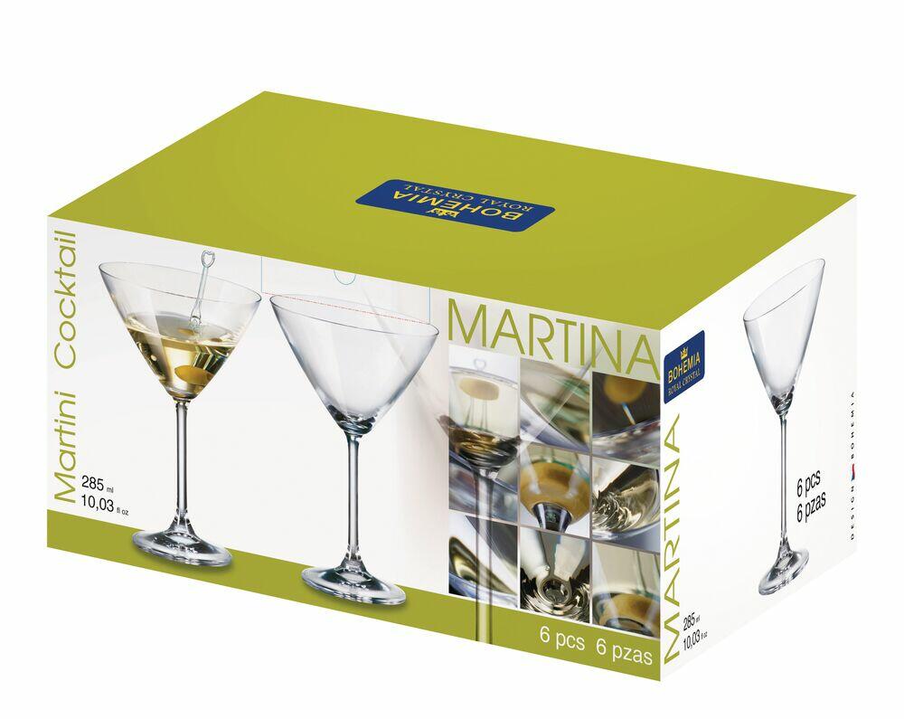 Jogo de Taças Cristal 6 Peças Martina 285ml Bohemia
