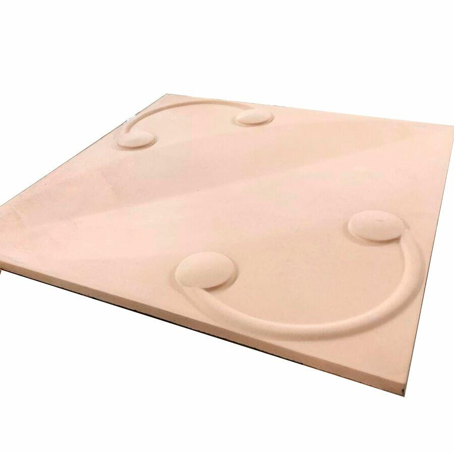 Revestimento Cimentício Primor Parede Cemento 3D Rose Gold 60x60x1,5 Cimentíssimo