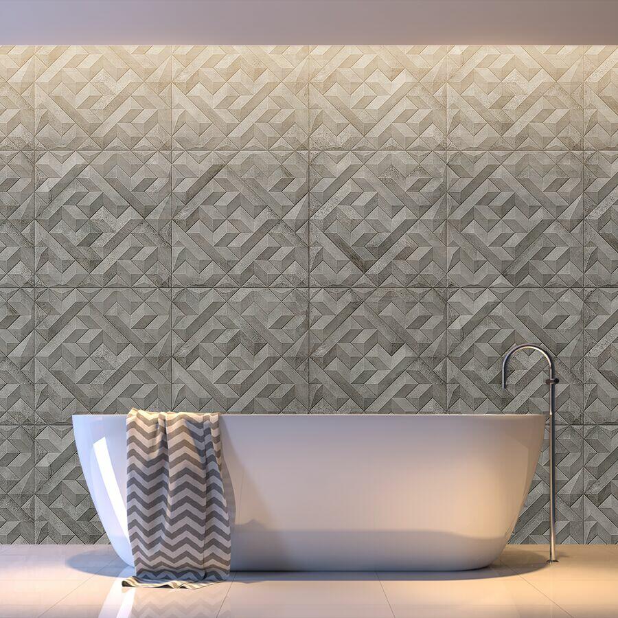 Porcelanato Habit Cemento Retificado Acetinado 60x60 Cinza Itagres