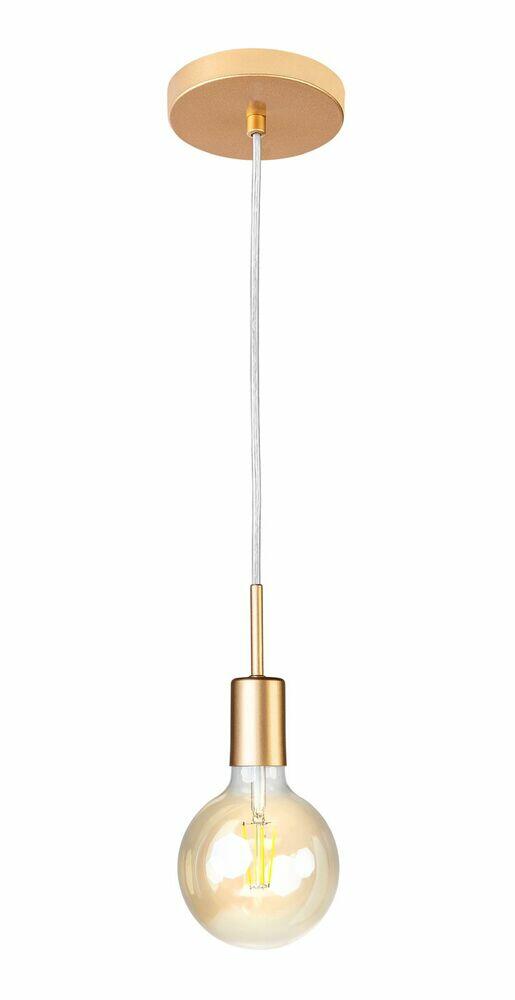 Pendente 1 Lâmpada E27 Gold Dourada Bronzearte