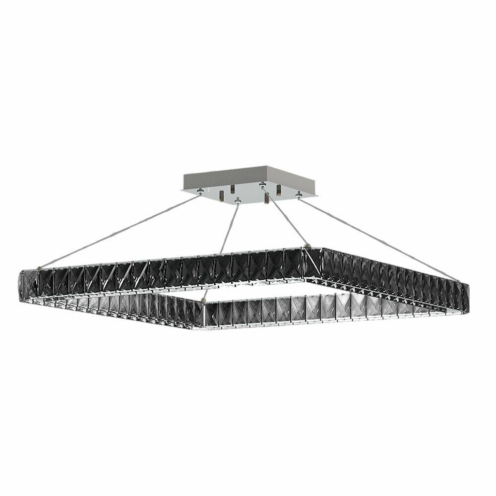 Pendente Led quadrado 42W Tokyo 4000k Luz Neutra Bronzearte