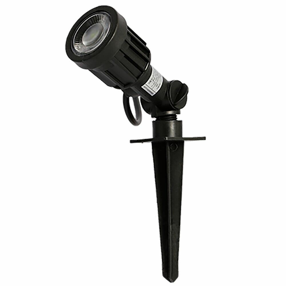 Luminária Espeto de Jardim Led 5W 3000k Preto Luz Amarela Bronzearte