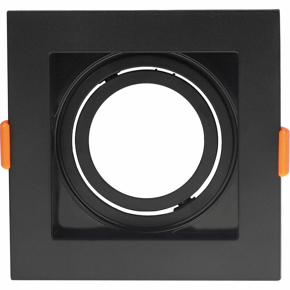 Spot de Embutir Quadrado Orbital PAR20 sem Lâmpada Preto Bronzearte