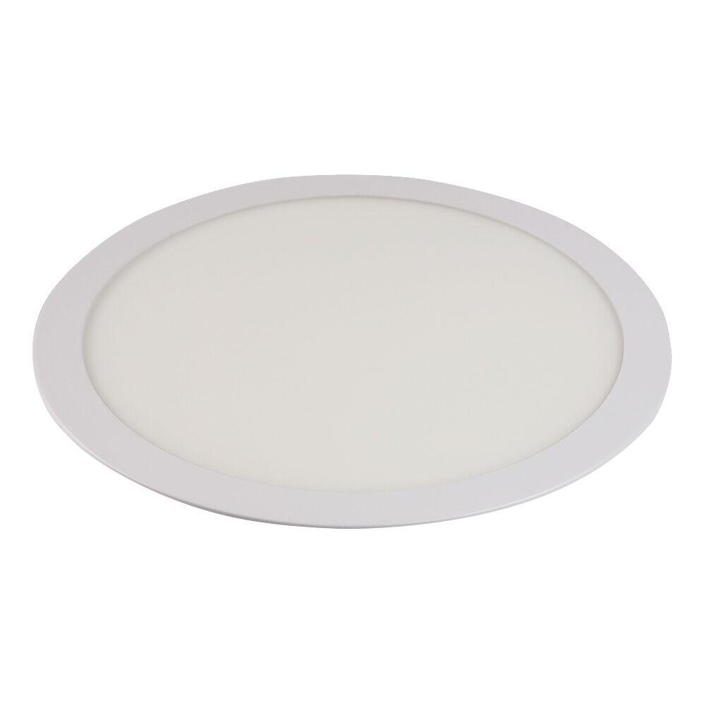 Painel LED de Embutir redondo Slimtech 18W 6500k Bivolt Luz Branca Bronzearte