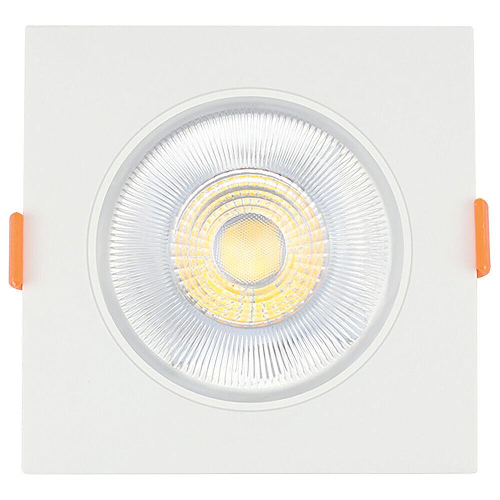Spot LED quadrado Easy 5W 3000k Branco Luz Amarela Bronzearte