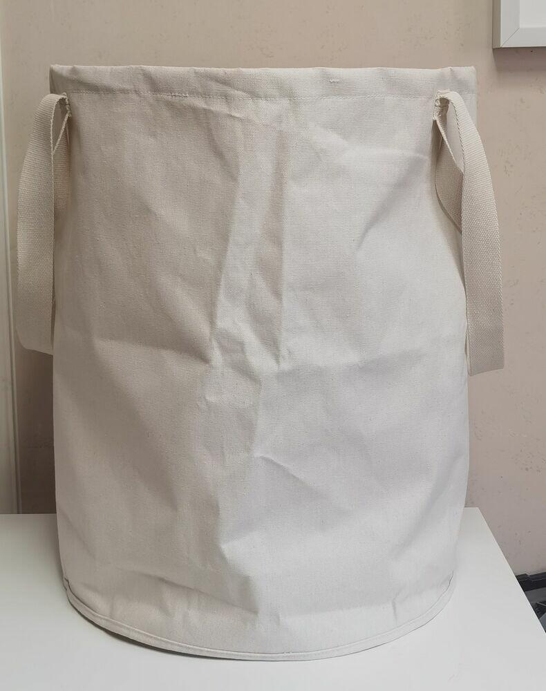 Cesto para Roupa Camellia 58x47cm Bege Casa&Ideia
