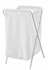 Cesto para Roupa Daisy 65x40cm Branco Casa&Ideia