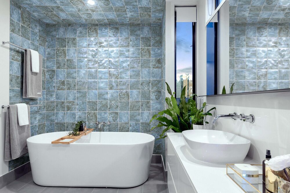 Revestimento Parede Gloss Azul Bold Acetinado 20x20 Pierini